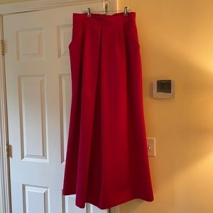Talbots full length satin skirt